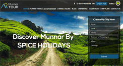 Desktop Screenshot of munnartour.com